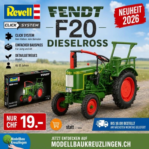 REVELL 07828 Fendt F20 Dieselross Click System 1:24