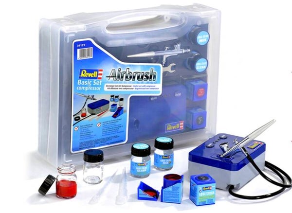 Revell 39199 Airbrush Basic Set mit Kompressor