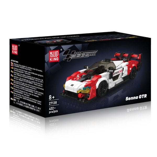 Mould King 27138 Senna GTR + Vitrine