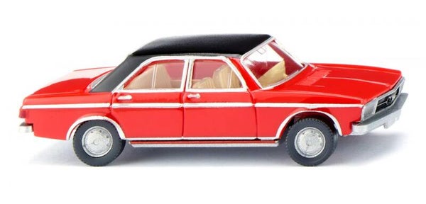 WIKING H0 012049 Audi 100 verkehrsrot mit schwarzem Dach