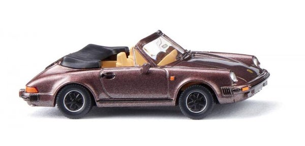 WIKING H0 016204 Porsche 911 SC Cabrio rauchquarz-metallic