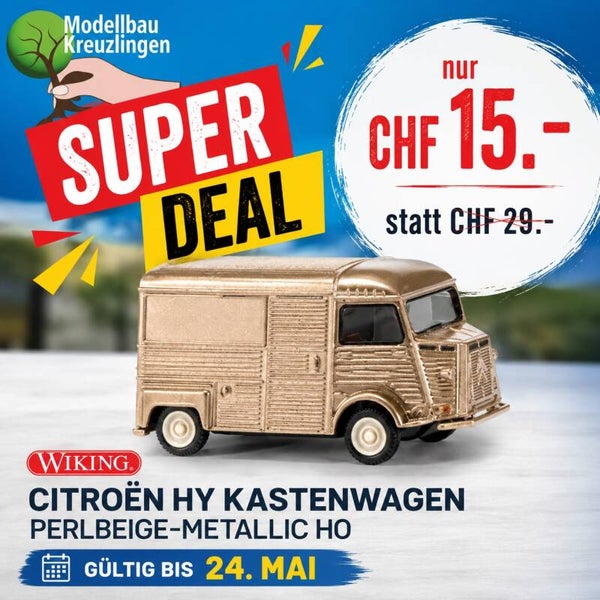 WIKING H0 026208 Citroën HY Kastenwagen perlbeige-metallic