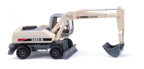 WIKING H0 066104 Mobilbagger (TEREX Atlas) perlweiss