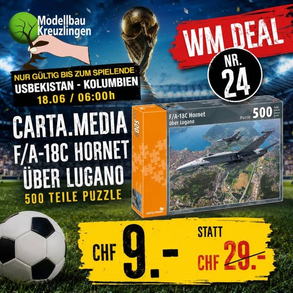 CARTA.MEDIA 7780 F/A-18C Hornet über Lugano