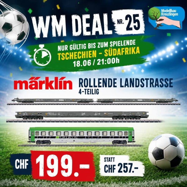 Märklin Rollende Landstrasse 4-teilig