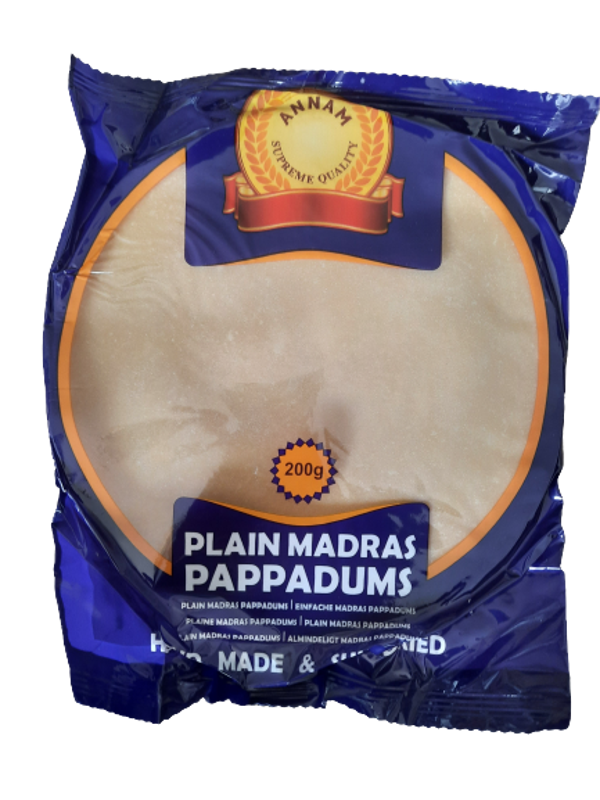 Annam Plain Madras Pappadums