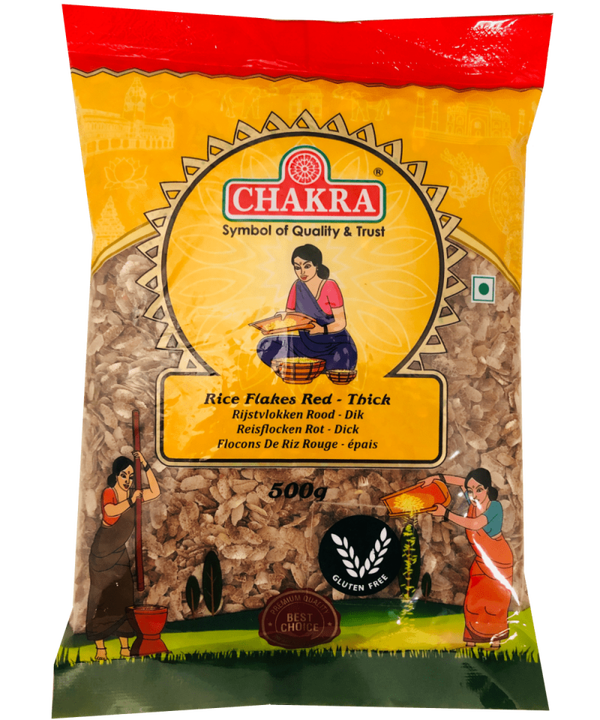 Chakra Rice Flakes Red - Thick