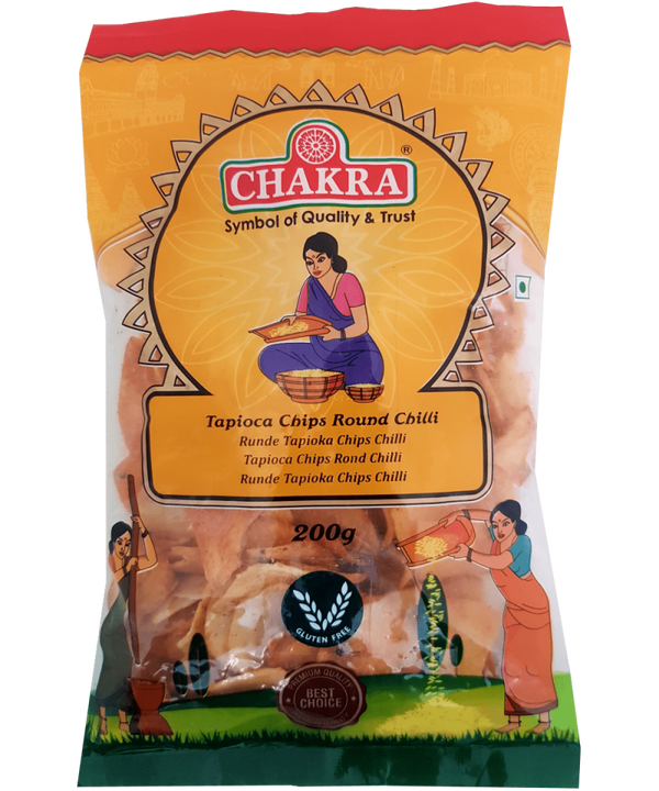 Chakra Tapioca Chips Round Chilli