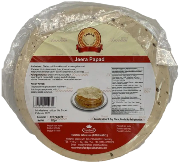 Annam Jeera Papad