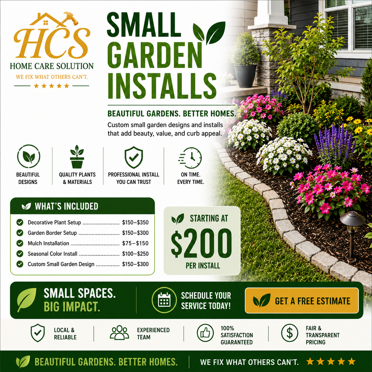 Small Garden Installs