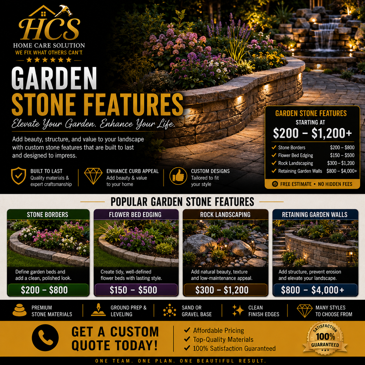 Garden Stone Features