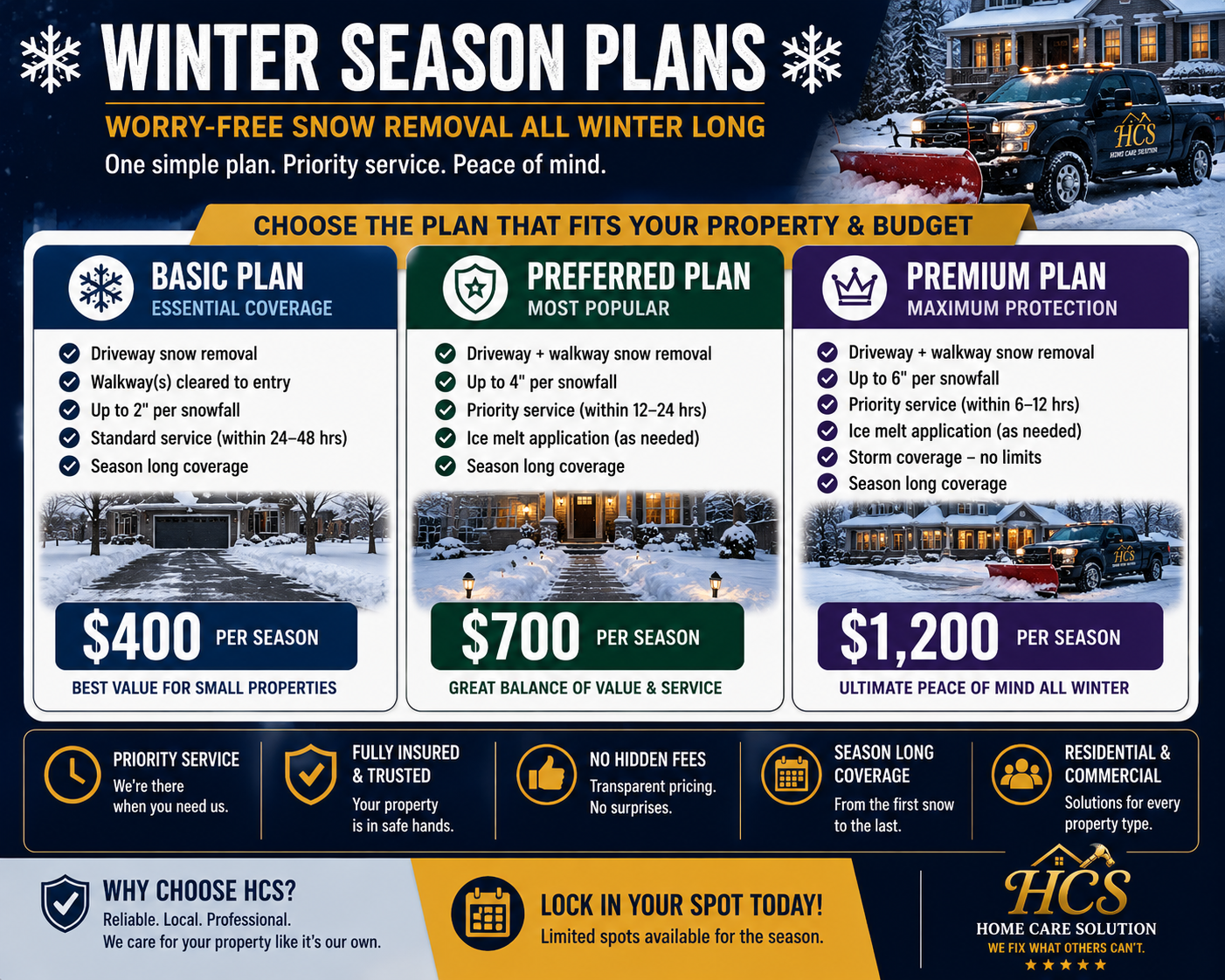 Winter Season Plan