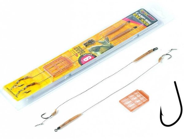 Extra Carp Ready Rig EXC 555 - 2 stuks karper onderlijnen (meerdere haakmaten)