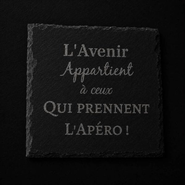 Sous verre ardoise