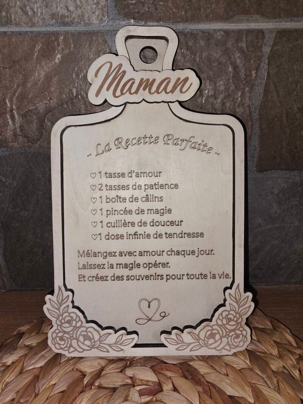 Planche décorative Maman