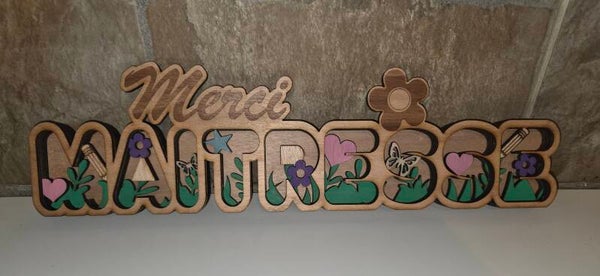 Cadeaux de fin d'année "Maîtresse"