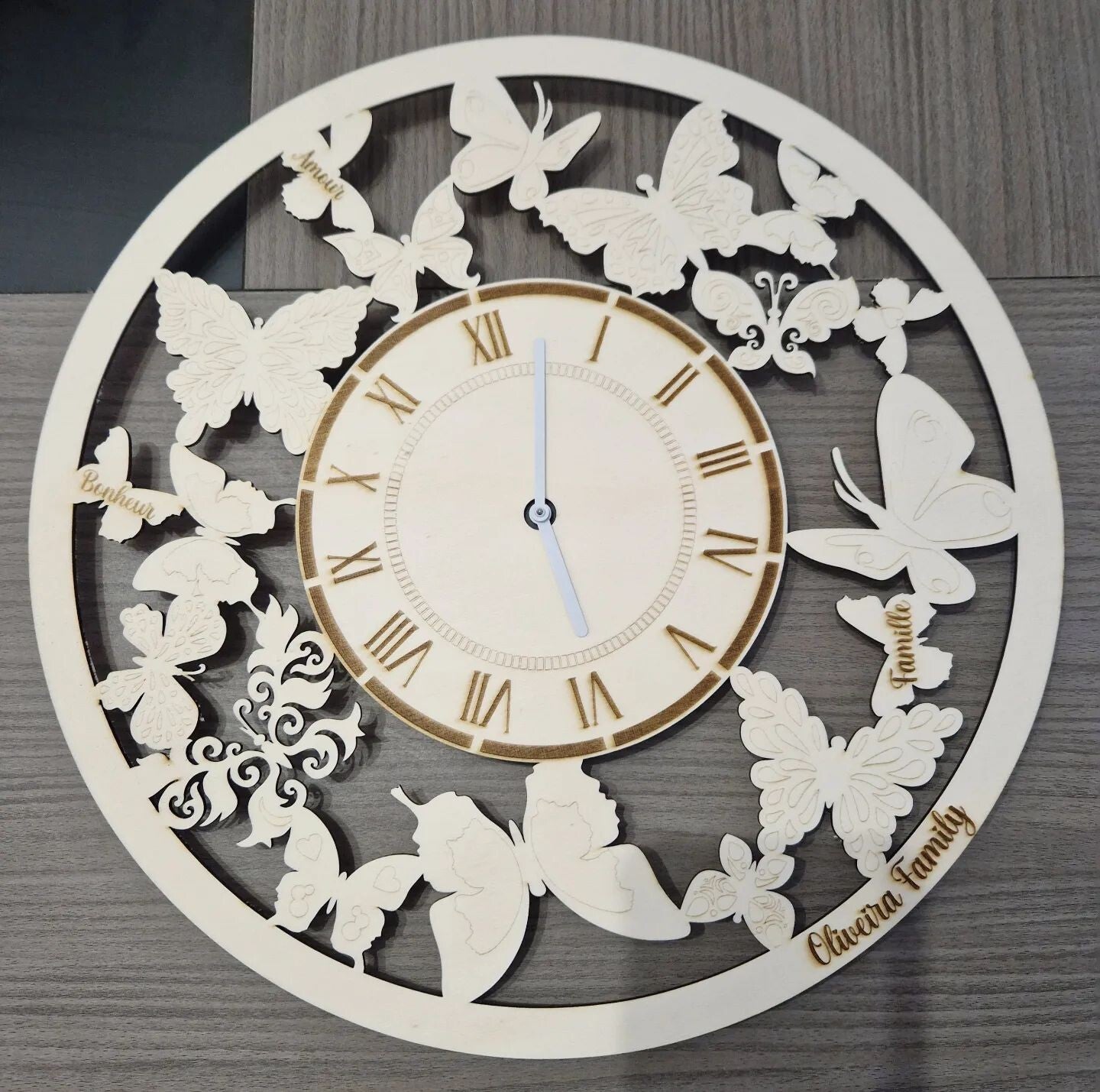 Horloge papillon