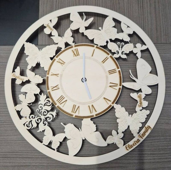 Horloge papillon