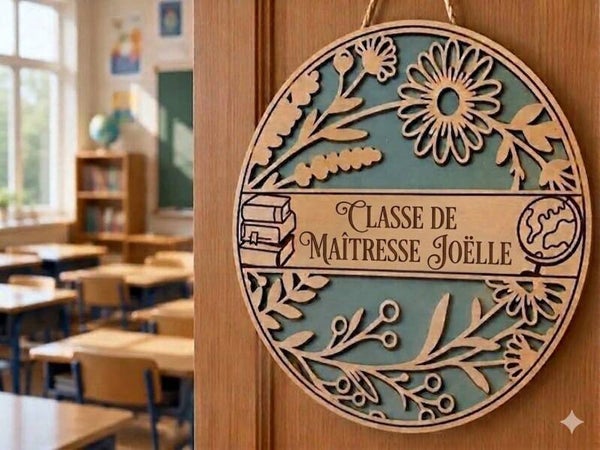 Plaque de porte Maitre/Maitresse personnalisée