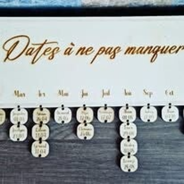 Calendrier anniversaires