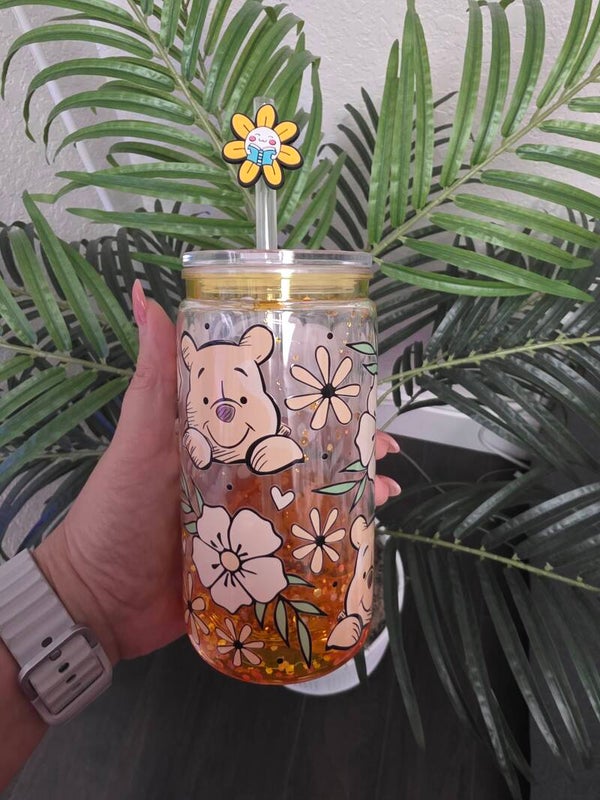 Winnie the Pooh Honey Drip 16oz Plastic Snowglobe Tumbler