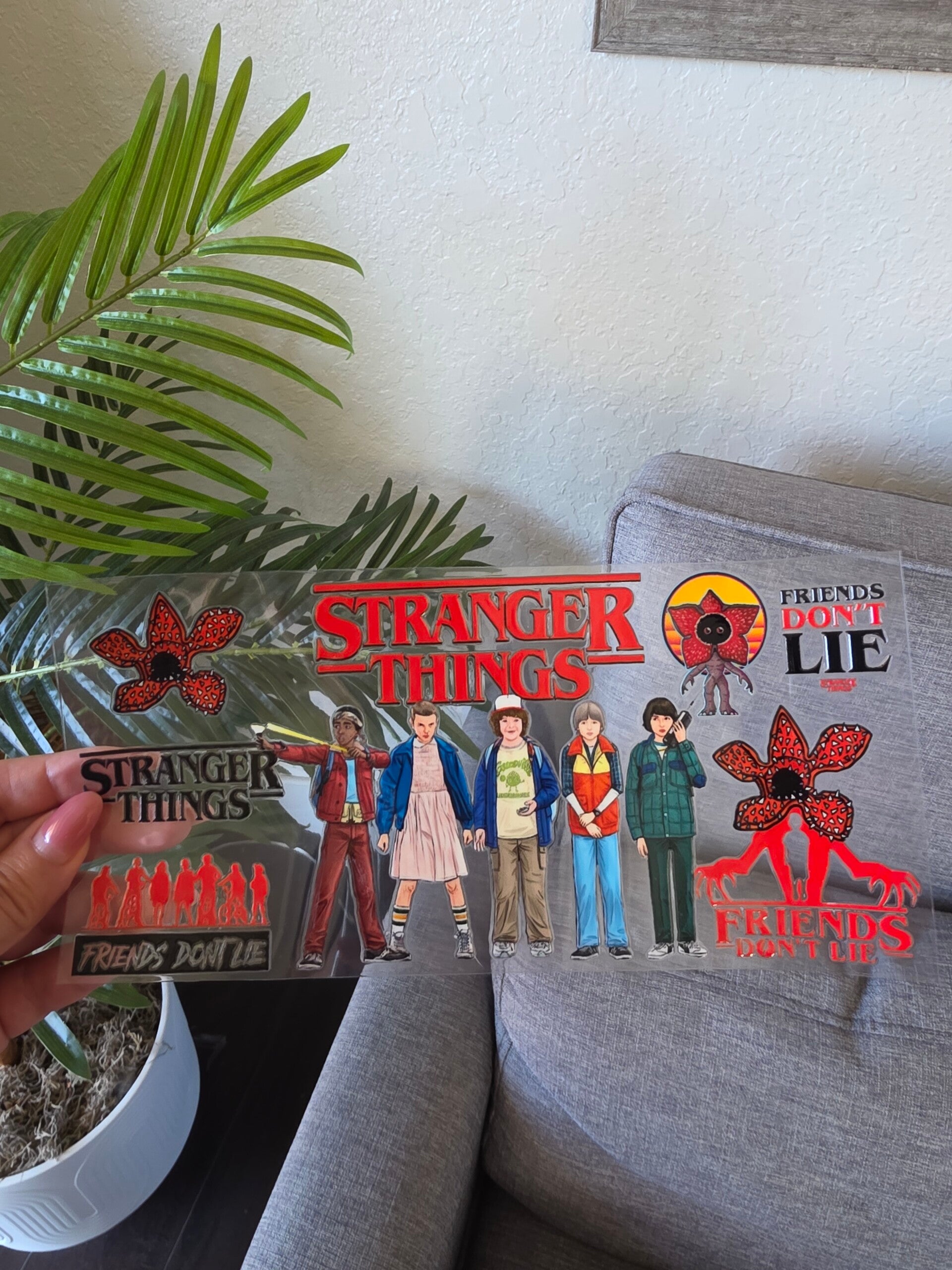 9 - Stranger Things 16oz UVDTF wrap