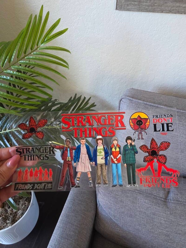 9 - Stranger Things 16oz UVDTF wrap