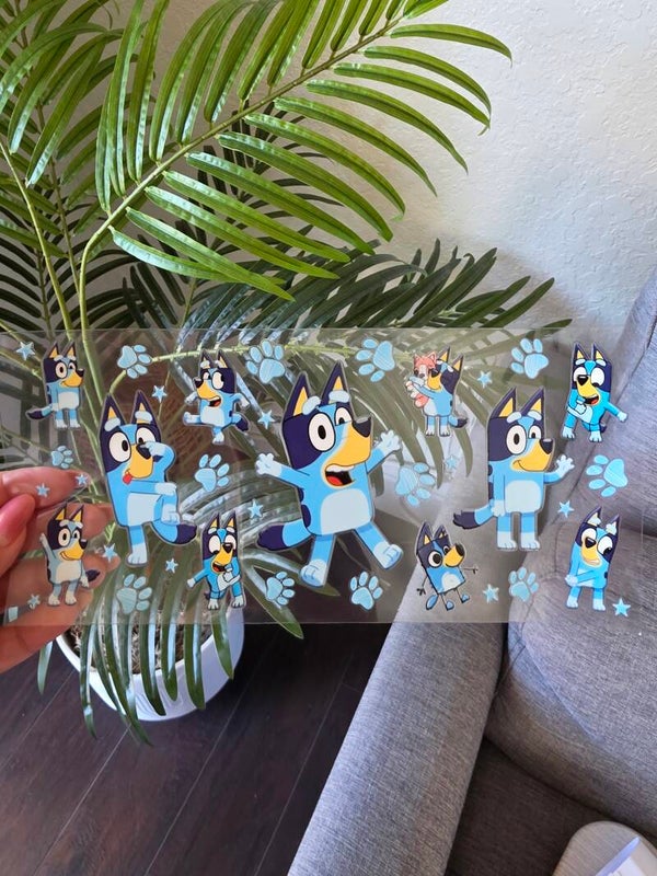 2- Bluey UV 16oz DTF wrap