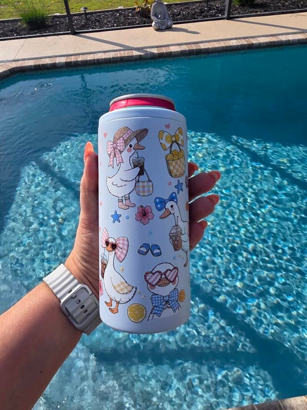 Silly Geese Slim Can Cooler