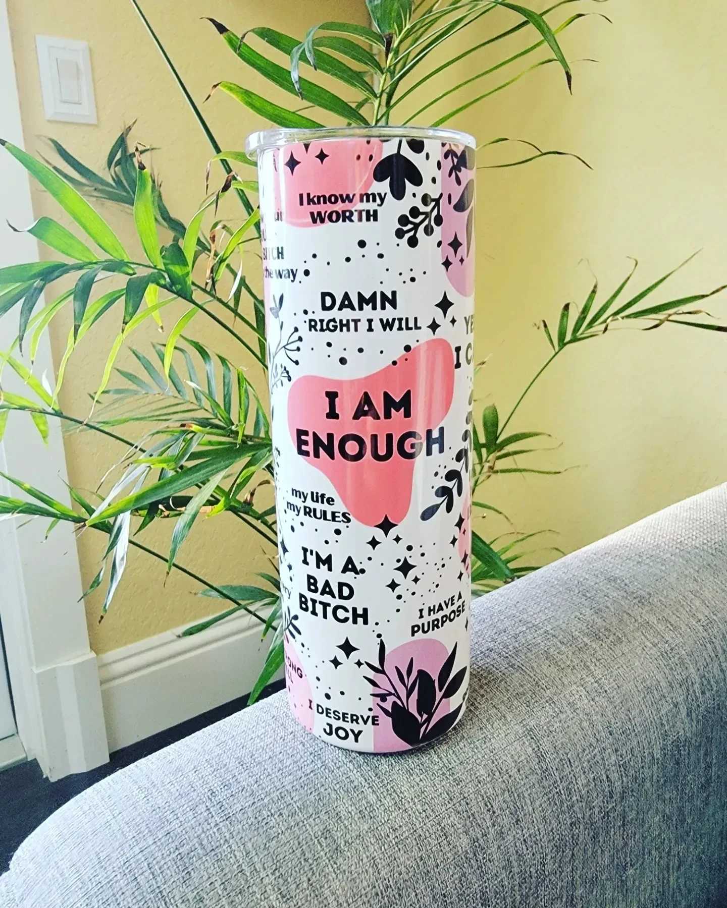 I am Enough 20oz Sublimation Tumbler