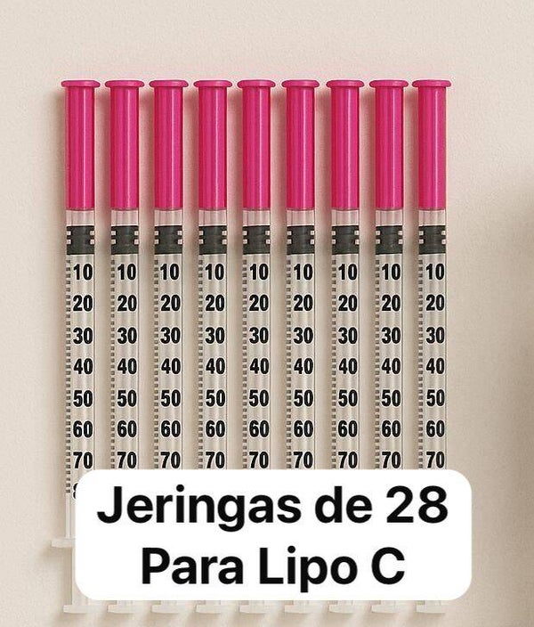 Jeringas 28 C Para Lipo C