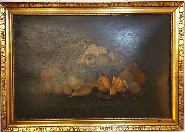 Gosses Blumenstilleben Öl / Platte  sign." Ernst Keller, 1931 "