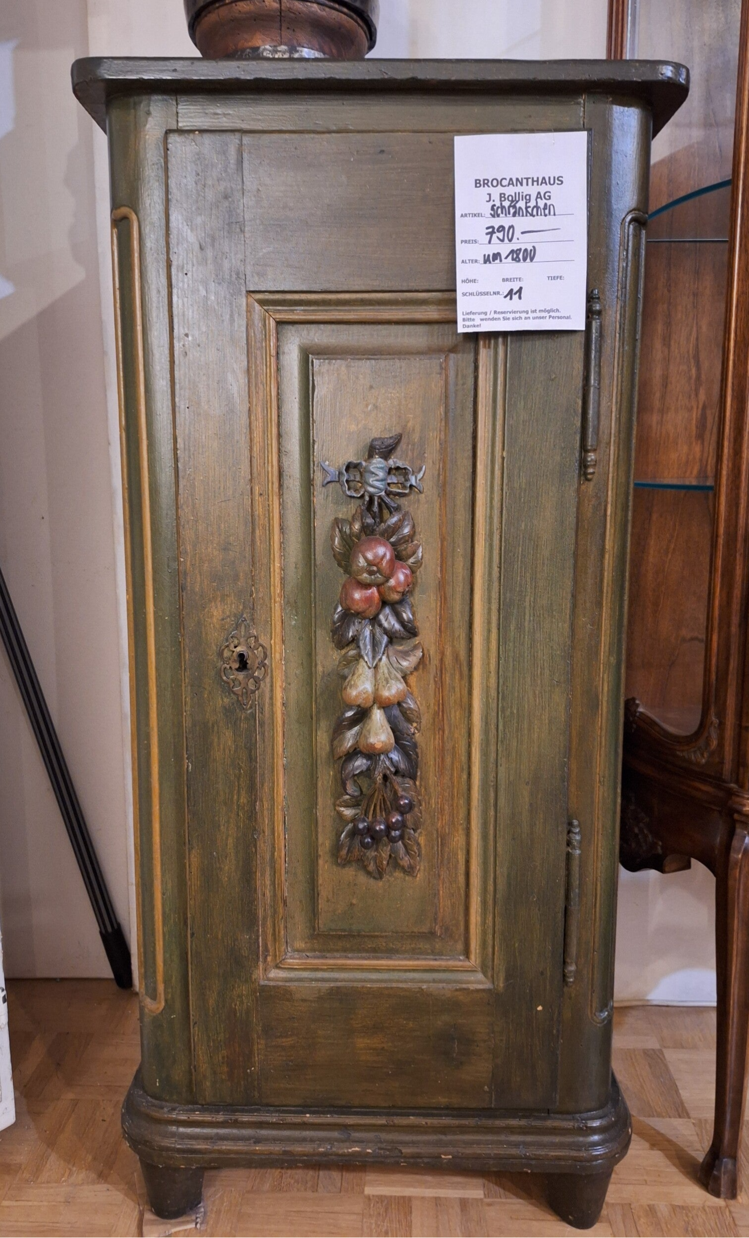 Biedermeier Kästchen bemalt um 1800