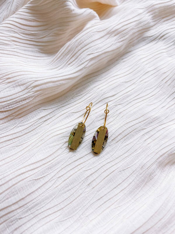 Eliana | moss green & soft gold
