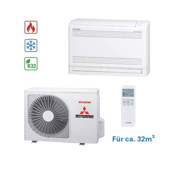 Mitsubishi Klima-Truhen-Anlage SRF/SRC 25 für 32m²