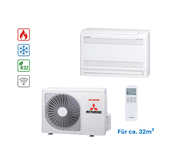 Mitsubishi Klima-Truhen-Anlage SRF/SRC 25 für 32m²
