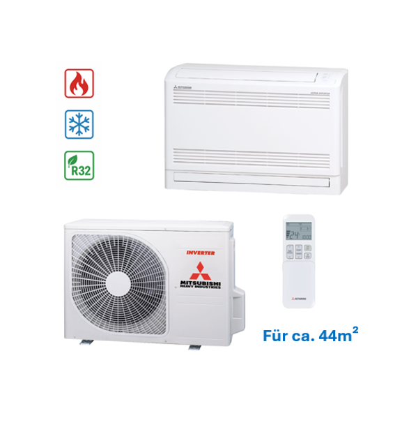 Mitsubishi Klima-Truhen-Anlage SRF/SRC 35 für 44m²