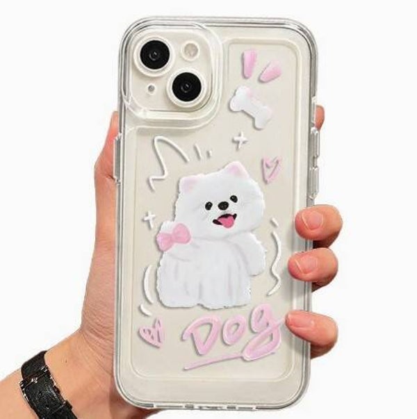 Bow-tie dog case for iPhone