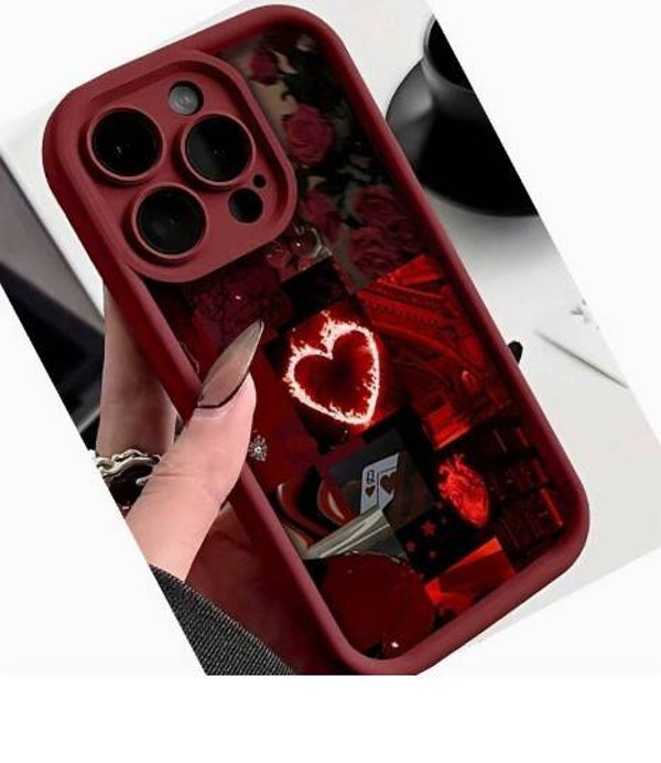 Flame heart iPhone case