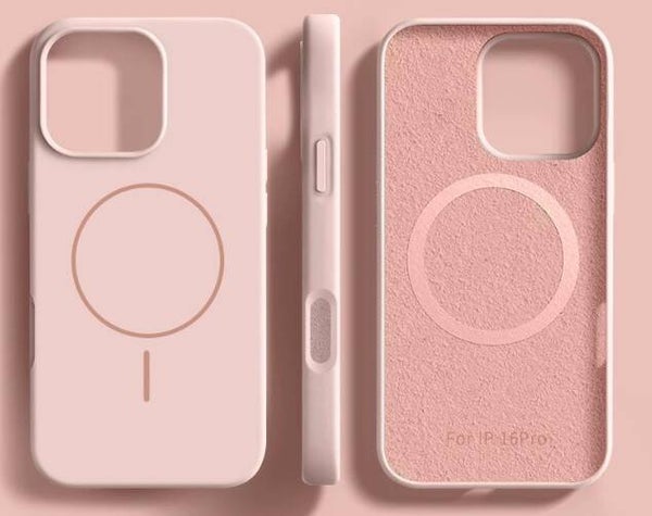 iPhone liquid silicone case (Pink)