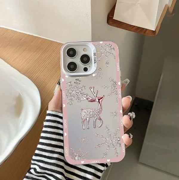 Silver Deer case for iPhone