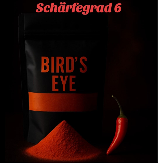 Bird‘s Eye Chilipulver: feurig würziger und intensiv scharfer Geschmack