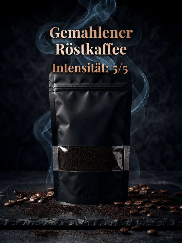 Gemahlener Röstkaffee - Intensität 5/5