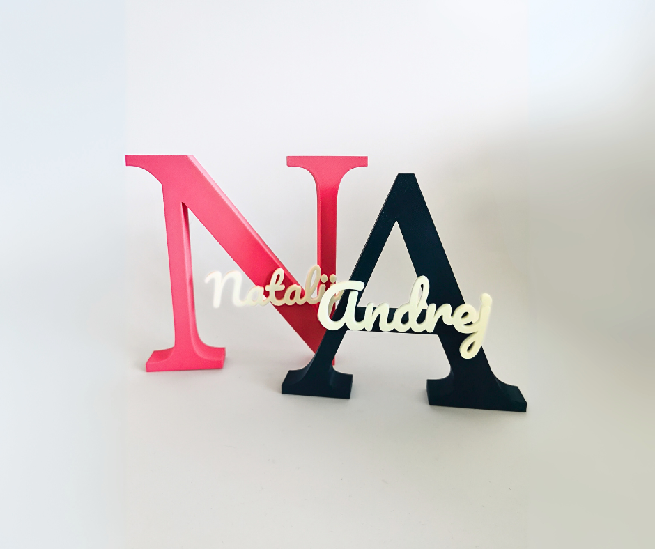 Personalizirana 3D črka z imenom po naročilu – Unikatna dekoracija za dom in darilo