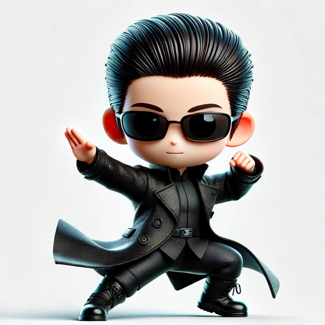 NEO figurica – Chibi 3D model za barvanje