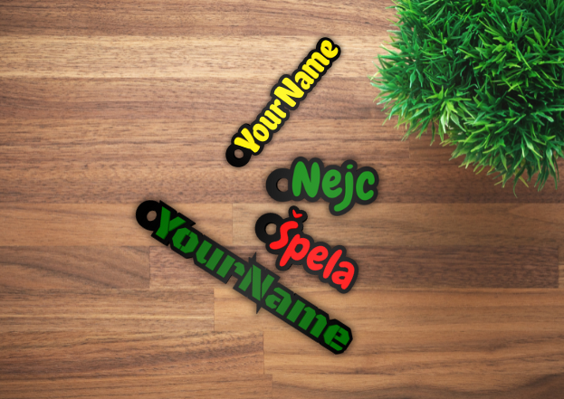 3D Personalizirani napis - Obesek za ključe
