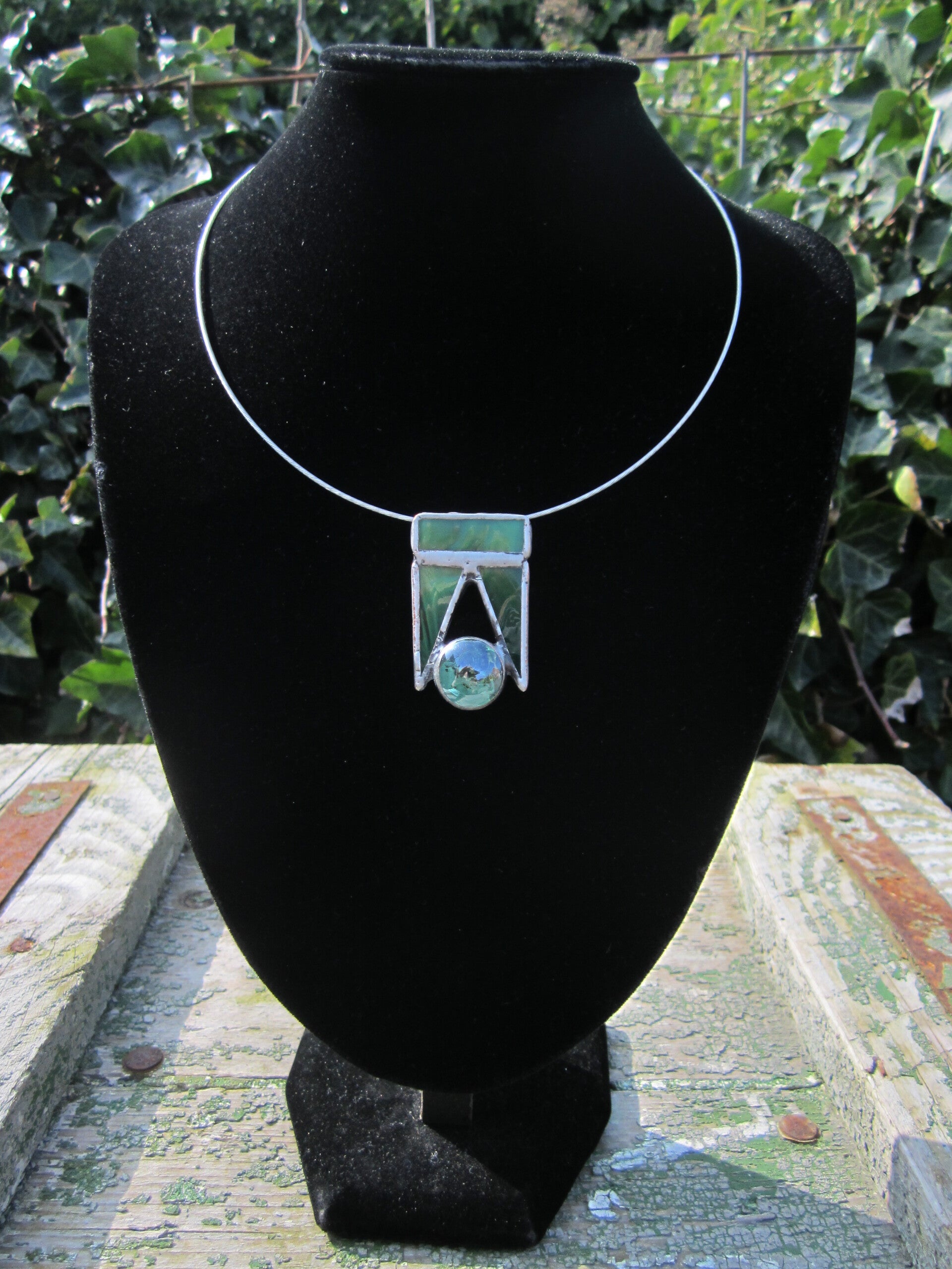 Hanger "Kim" groen glas