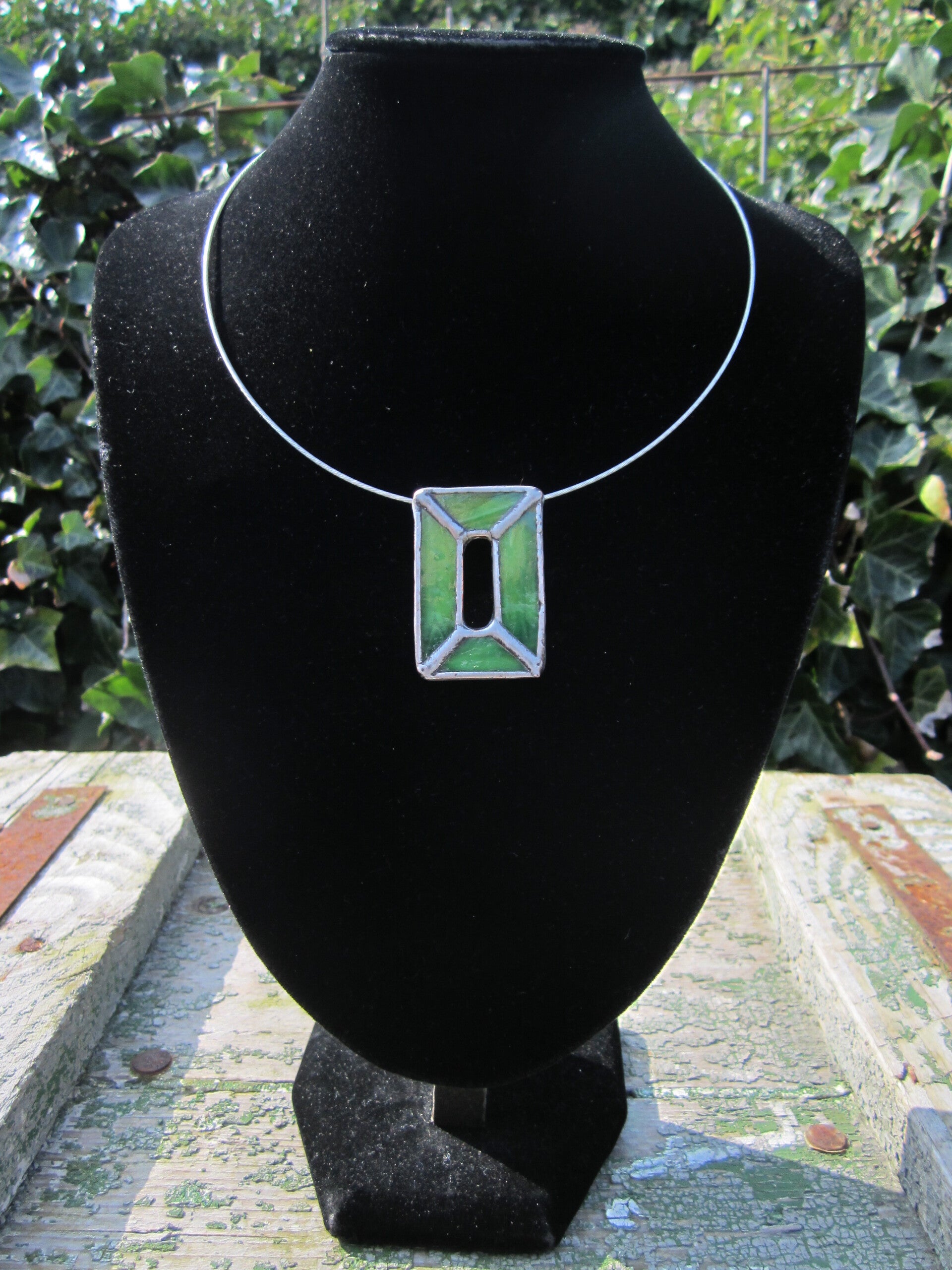 Hanger "Amy" groen glas