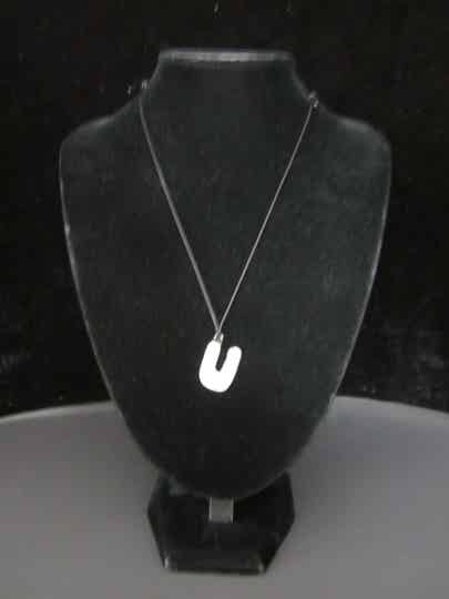 Letterhanger U van zilvertin