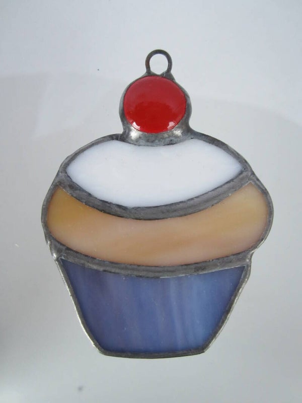 Cupcake paars-blauw